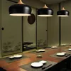 현대 펜던트 램프 블랙/흰색 레트로 드롭 라이트 바 카페 침실 레스토랑 미국 컨트리 스타일 매달려 램프 디아 30/35cm