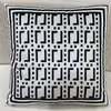 Decorative Pillow Home Textiles Luxury Designer Cushion F Letters Fashion Pillows Cotton Covers With Inner Pillows Home Decor Furnishings