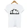 Camiseta feminina montanha camping girl camise
