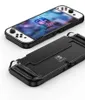 Wlons Carbon Fiber Anti-fingerprint Soft Cell Phone Cases pour Nintendo Switch Switchlite SwitchOLED Housse de protection anti-dérapante en silicone