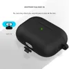 Para AirPoDs 3 Caso de silicone Suave Ultra Fino Protetor Airpod Capa Fone de Ouvido Anti-Soltar Earpods Roupas com Gancho