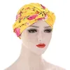 2021 Крышка головы Усовершенствованные Hijabs Ночной шапку Headscarf Florals Мусульманские Hijabs Капот Боннете Спящий Копочка Турбан Шляпа Цветок DIY Обложка