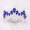 Crystal Vintage Royal Queen King Tiaras Crowns Mannen Vrouwen Pageant Prom Diadem Haar Ornament Bruiloft Haar Sieraden Accessoire