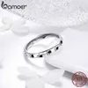 BAMOER 925 Sterling Silber Stapelbare Fingerringe Hund Katze Fußabdrücke für Frauen Ehering Schmuck Valentinstag GESCHENK SCR445 X0715