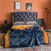 Blankets Luxury Flannel Printed Blanket Famous Designer Thick Heavy Weighted Warm Winter Soft High Quality Throw For Beds1673367