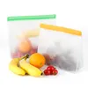 Food Storage PEVA Containers Set Stand Up Fresh Bags Zip Silicone Reusable Lunch Fruit Leakproof Cup Freezer Vegetable Cup