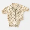 Printemps Automne Mignon Infantile Bébé Garçons Filles À Manches Longues Grille Loisirs Porter Deux Pièces Costume Vêtements Ensembles Enfants Garçon Fille Vêtements 210521