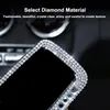 Altri accessori interni Specchietto retrovisore per auto Specchietti retrovisori per auto Vista posteriore con strass Decor Charm Crystal Bling Diamond Ornament Women Accessory