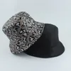 Fashion Bling Paillettes Leopard Secchio Cappello Reversibile Pescatore Cappello Panama Cappelli da sole per le donne Streetwear Hip Hop Cap