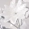ノルディックピュアホワイトモダンな壁アートLEDペンダントランプシーリングライトムラノガラスフラワーシャンデリア