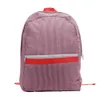 Moda Okul Çantaları Sırt Çantaları Açık Depolama Çocuk Öğrenci Seersucker Sırt Çantası Schoolbag Öğle Yemeği Çantası Şerit Katı Renkler Yüksek Kapasiteli G734GUU