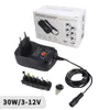 312V 30W 21A ACDC strömförsörjningsadapter Universal Charger Adapter med 6 pluggar justerbar spänning reglerad i stock1733662