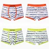 4Pcs/Pack Boxer Underwear for Boys Striped Children Cotton Panties Shorts Teenage Breathable Underpants Young Underwear Boys 16T 211122
