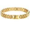 18K gold plated watch with detachable titanium steel vacuum gold plated linkchain bracelet