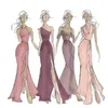 Robes de bal rose de luxe Elegant 3D Floral Appliques robe de billes Robe de soirée Dubaï arabe Formel Port Robe de Soisere
