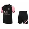 Ins 2022 Nya Mäns kostymer Fotboll Jersey Blå Rosa Stitching Fotbollsträning 2-bitars kostym Andningsbar Casual BFQ-A97 X0909