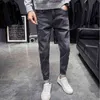 Män klassiska jeans män jean homme pantalones hombrre mjuka svarta byxor masculino denim overalls s byxor plus storlek 211108