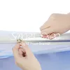 13ft C Curved Lightweig Tension Tension Publicidade Display com tubo de alumínio grosso personalizado impresso gráfico portátil