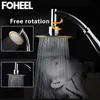 Fooel chuveiro cabeça mão alta pressão economia de água banheiro spa chuva rotação livre 210724