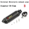 36-51mm Universal Motorcycle Akrapoviccc Exhaust Modified Muffler Pipe Scooter Pit Bike Dirt Motocross R6 R1 R3 ER6N