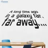 Uzun zaman önce bir Galaxy Uzak Yaratıcı Ev Dekor Vinil Duvar Sticker Oda Yatak Odası Dekorasyon Çıkarılabilir Duvar S-19 210705