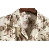 Hommes hawaïen Aloha chemise à manches courtes décontracté boutonné Floral imprimé chemises de plage décontracté vacances vacances vêtements Chemise 210522