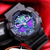 ホットファッション防水メンズ腕時計スポーツデュアルディスプレイGMTデジタルLED Reloj Hombre学生ウォッチRelogio Masculino