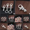 Rings JewelryBrand 925 Sterling Vintage Handmade Chain American European Antiqeu Sier Fashion Aessories Key Ring Punk Drop Delivery 2021 EFKY EFKY