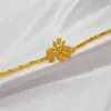 Set di orecchini da donna in oro Dubai accessori da sposa indiani africani fiori set di gioielli collana