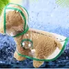 Outdoor Waterproof Transparent Raincoats Puppy Dog Raincoat Portable Dog Rain Coats Foldable Light Clothes Puppy Rain Jacket