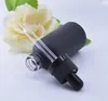 Black Frosted Glass Essential Oil Perfume Bottles E Flytande Reagent Pipette Eye Dropper Aromatherapy 5ml-100ml