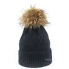 Party Hats 10 color Wool ball Hat Women's autumn and winter warm cap imitation wool ball knitted hats T2I52858