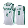 Mannen Kids Kemba 8 Walker Jerseys 11 Irving Jayson 0 Tatum Basketbal Jerseys 2020/21 City New Edition Jerseys Green White Black Youth S-3XL