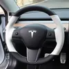 Tesla Model 3 2017-2020のためのラップカバーの上のトップインテリアマイクロファイバーブラック