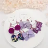 헤어 액세서리 10pcs / 세트 한국 리본 소녀 키즈 탄성 고무 반지 밴드 밧줄 다채로운 도매 모자 2021