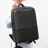 Moda Preto Adolescente Backpack 15.6 "Laptop Rucksack Travel Business Suíço Backpacking Homens Retro USB Estudante Escola Sacos de Ombro
