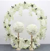 1 m/2 m künstliche Orchideenblüten-Reihenläufer-Dekoration, Party-Hochzeitshintergrund, Eisenbogenständer, Straßenführung, Glyzinien, Rose, Pfingstrose, Orchideenreihe 210317