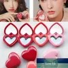 Förpackning Flaskor 4 st Heart Shape Tom Eyeshadow Case Rouge Lipstick Box Pigment Palette Refillerbar Foundation Makeup Dispenser Container