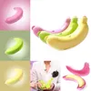 Nouveau qualifié mignon 3 couleurs fruits banane protecteur support de la boîte étui déjeuner conteneur stockage pour enfants protéger étui à fruits
