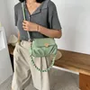 Saco de alça de ombro tecido Mulher Pu couro pequeno crossbody bolsas macias e bolsas de luxo mulheres desenhador bolsa feminina bolsa