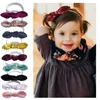 Accessori per capelli Fascia per capelli per bambina Fasce per bowknot per bambini Fasce elastiche Turbante per bambini Fiocchi in velluto