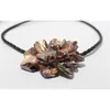 DIRECTE ING Dames Hangers Maxi Collares Hematite en Rice Pearl Handgemaakte Choker Ketting