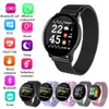 W8 Sport Smart Watch Braccialetto rotondo Bluetooths Impermeabile Maschio SmartWatch Uomo Donna Fitness Tracker Band Polso per Android IOS Smartphone