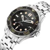 PHYLIDA Black Dial MIYOTA or PT5000 Automatic Watch DIVER NTTD Style Sapphire Crystal Solid Bracelet Waterproof 200M 210329266B