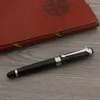 Ballpoint Pens High Quality 710 Ball Point Metal Tauren Black Silver Stationery School Student Office Rollerball Ink