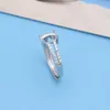 IMPOSTAZIONI ANELLI SEMI MOTORE PER PIETRA OVAL CON LATO CZ 6X8MM Solido 925 Sterling Sterling Silver Donne Gioielli Bride Regali da sposa