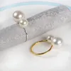 Parel servet ring houder servetring wo zilver goud kleur voor bruiloft tafel decoratie wll1009