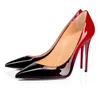 Red Bottoms designer schoen Hoge hakken 8 10 12CM Dus Kate Naakt Wit dames dames Jurk Feest Bruiloft Kantoor Carrière Echt leer Puntneus Pumps maat 35-44