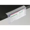 4*10cm Self-adhesive Data Strip Label Holder Tray Rack Shelf Display Clear Scanner Rail Price Tag Card Sign Frame Clip Talker