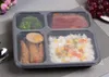 Zending Nieuwe Gratis 4 Compartimenten Afhaalcontainers Kwaliteit PP Voedselverpakkingsdozen Hoge kwaliteit Wegwerp Bento Box voor Hotel Sea Way EWF5450 EWF550